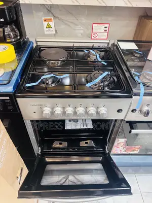 Sliver Volcano Gas Electric Cooker Oven 3+1 50/50