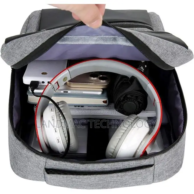 Casual Bag Business Laptop Backpack With USB Charging Port