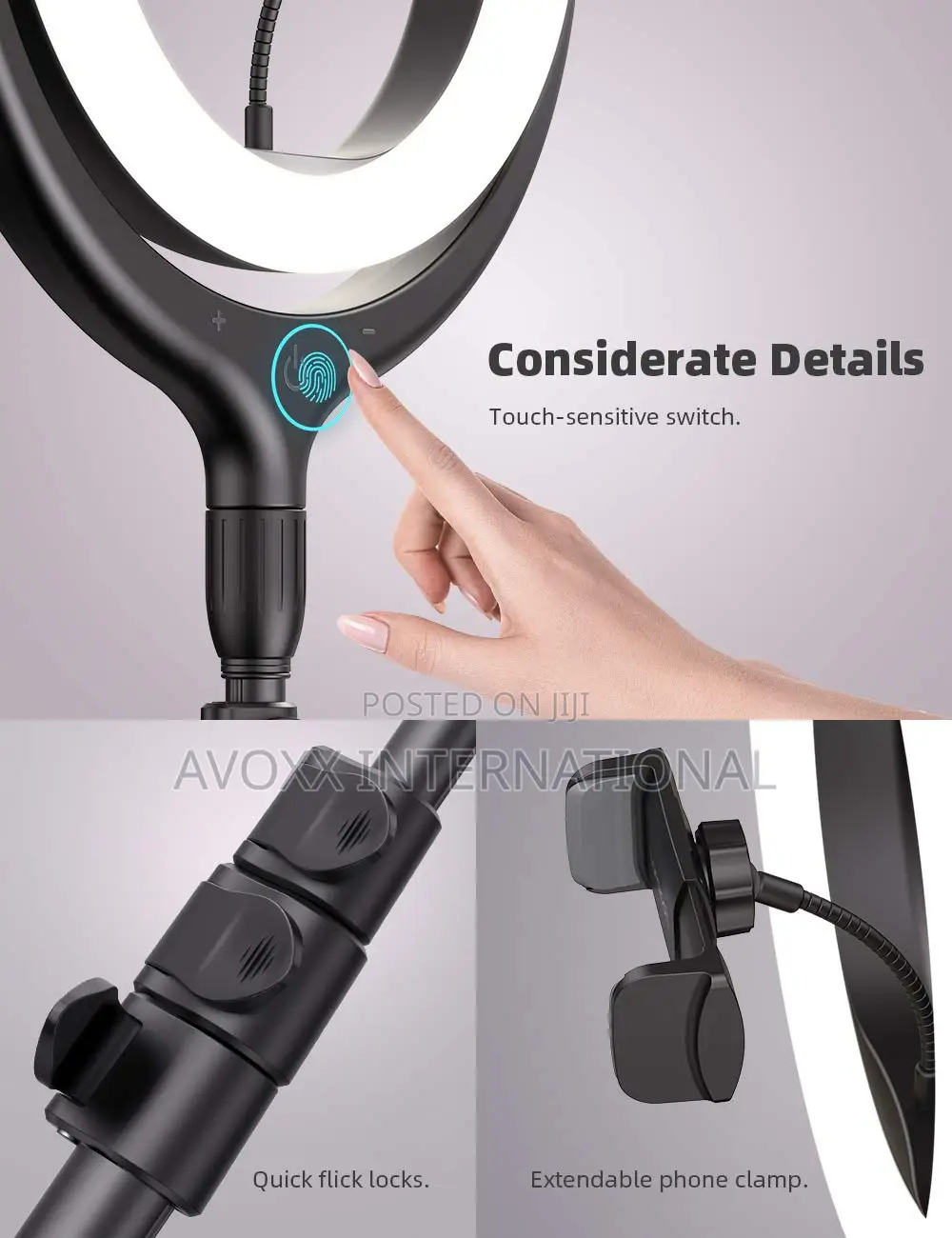 10'' Selfie Ring Light 67'' Tripod Stand - Lamicall Light