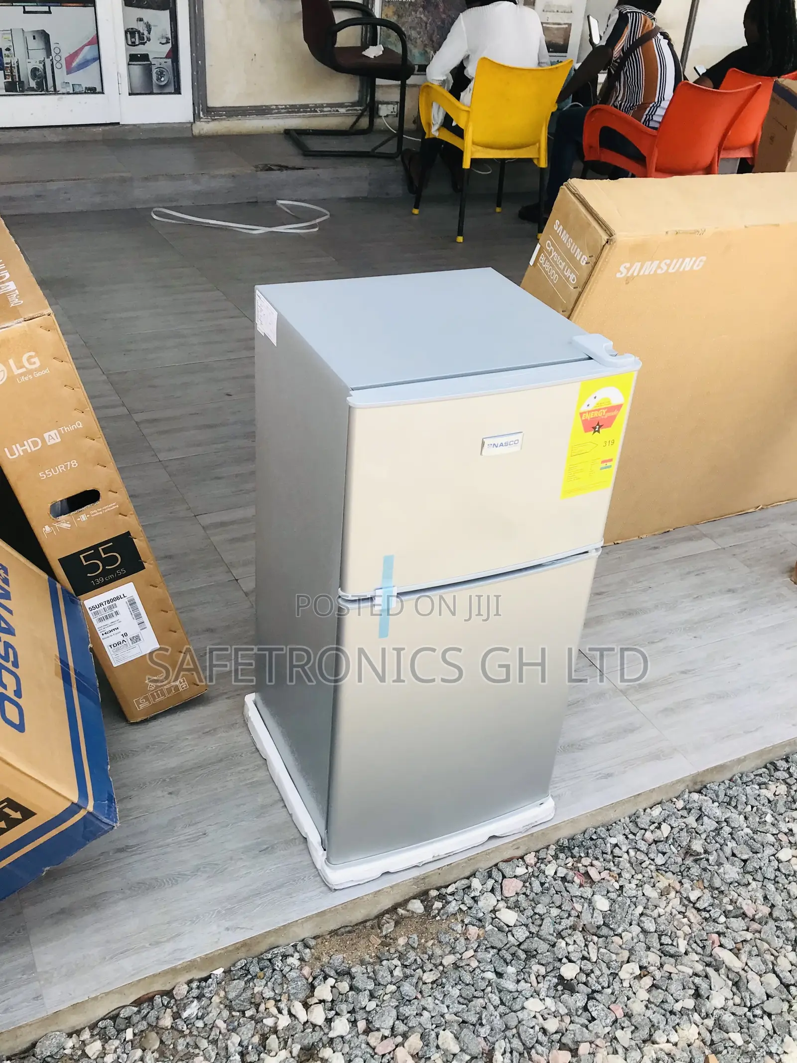 Lastest Nasco Nasf2-11fl Topfreezer Doubedoor Fridge Gray