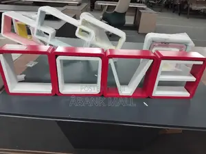 Wooden Shelves With Love Design