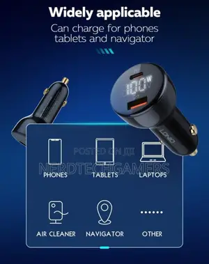 Ldnio C101: 100w Dynamic Car Charger - Brilliant Led Display