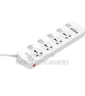 LDNIO 4 USB Power Strip With 5 Sockets Power Socket 10A,