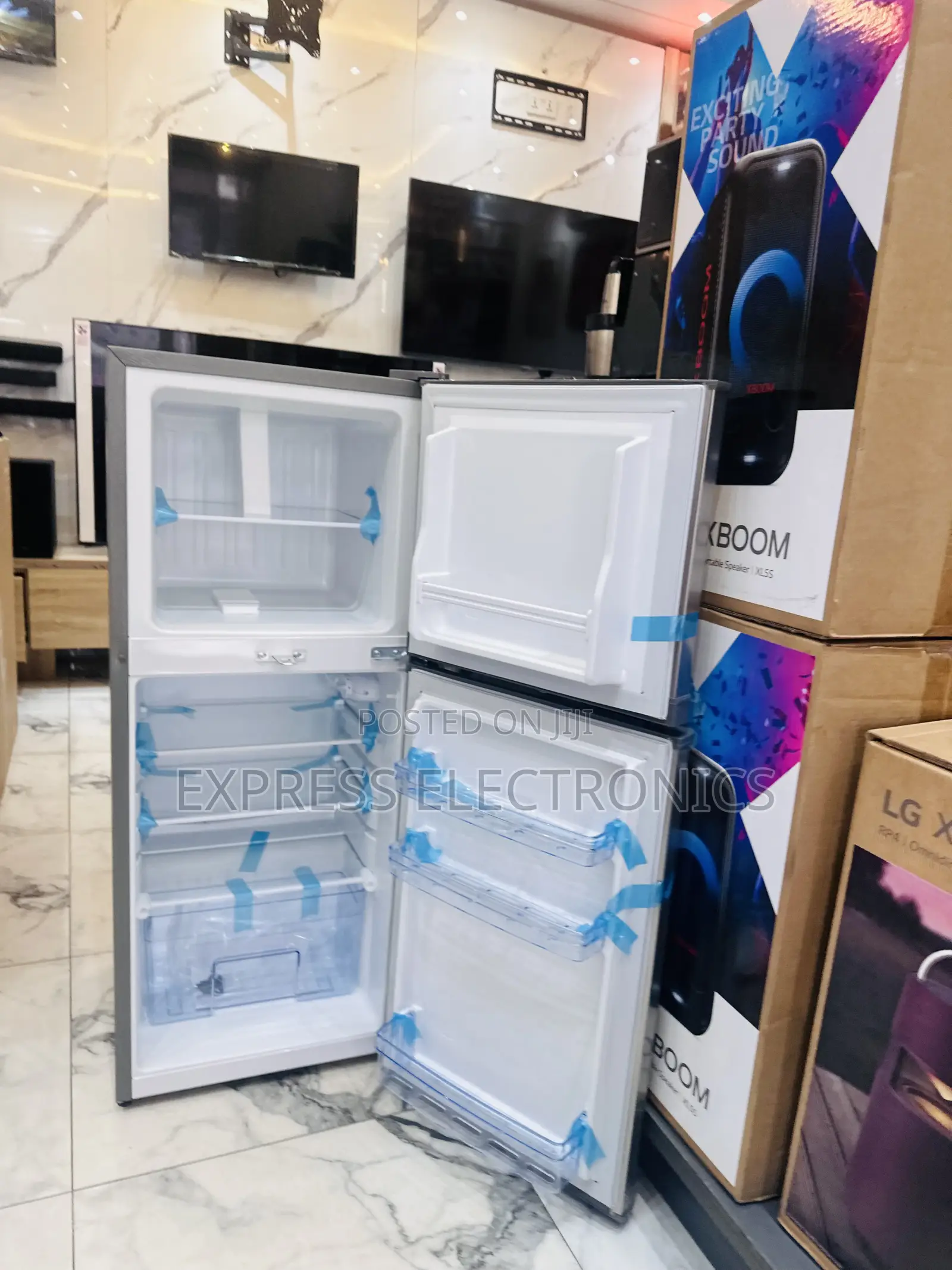 Better Deal on 16T Double Door Fridge Pearl Grey. 