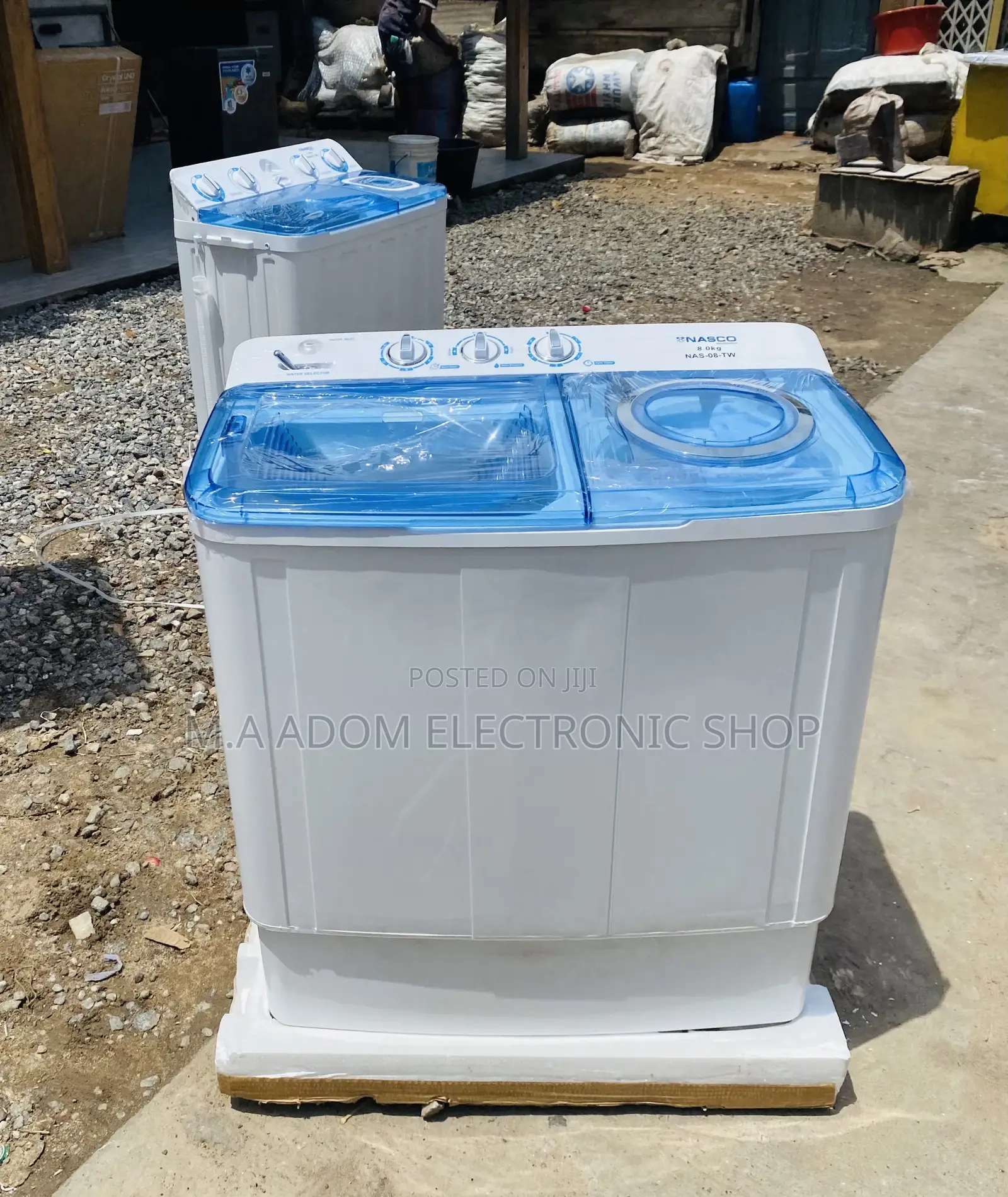 Energy Saving 7kg Semi-Automatic Nasco Washing Machine 