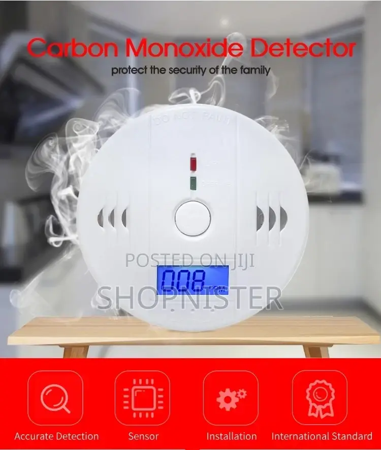 Carbon Monoxide Detector Battery-Operated LED
Digital