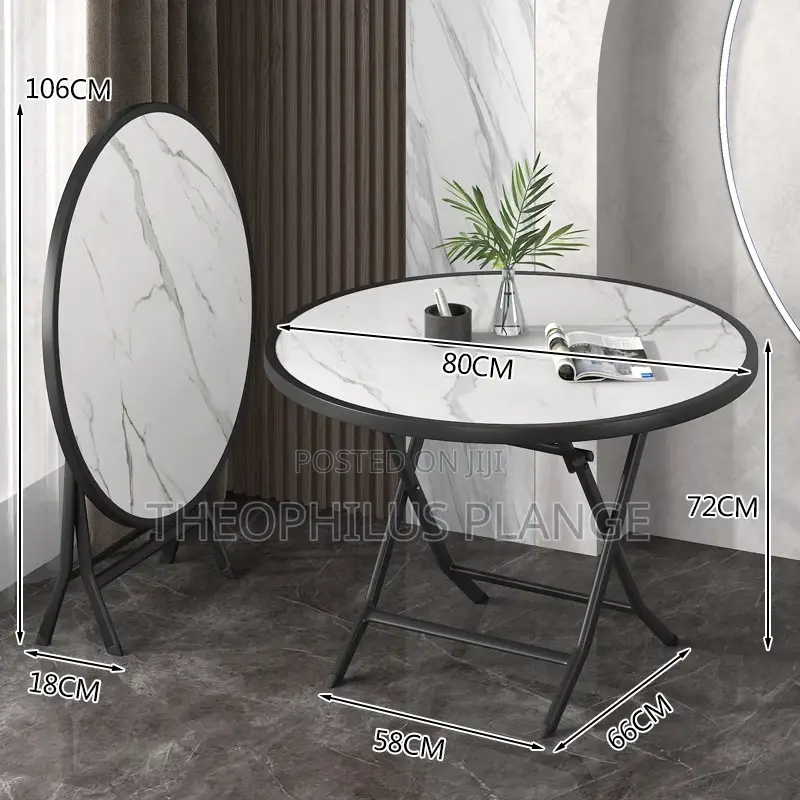 Foldable Glass Table (70 by 70 )