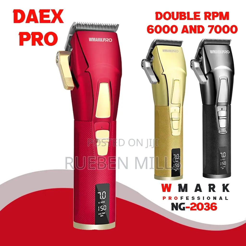 Heavy Duty Double Speed Wmarkpro Rechargeable Hair Clipper