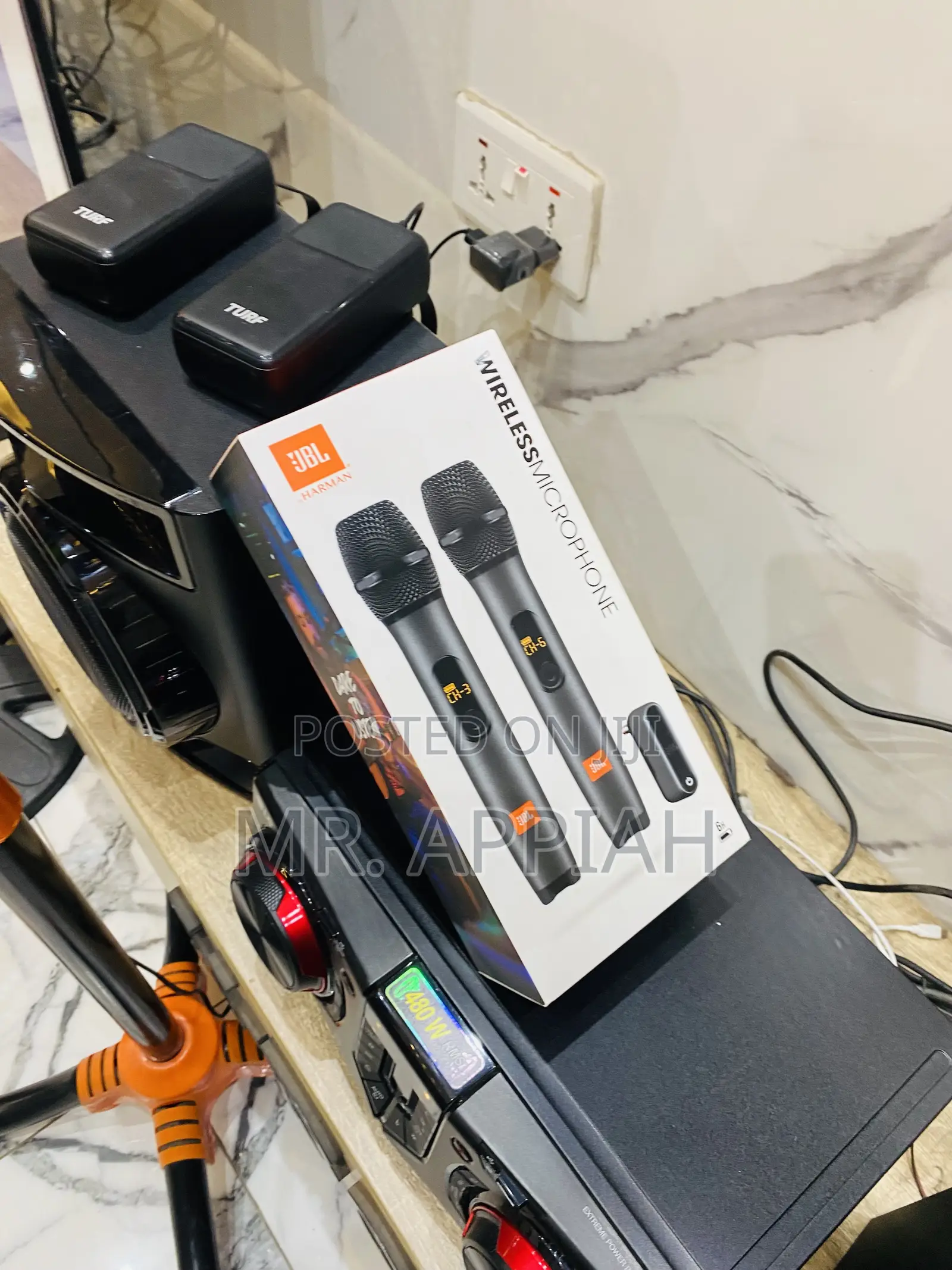 Buy Authentic JBL Wireless Electric Microphone Set(Black)