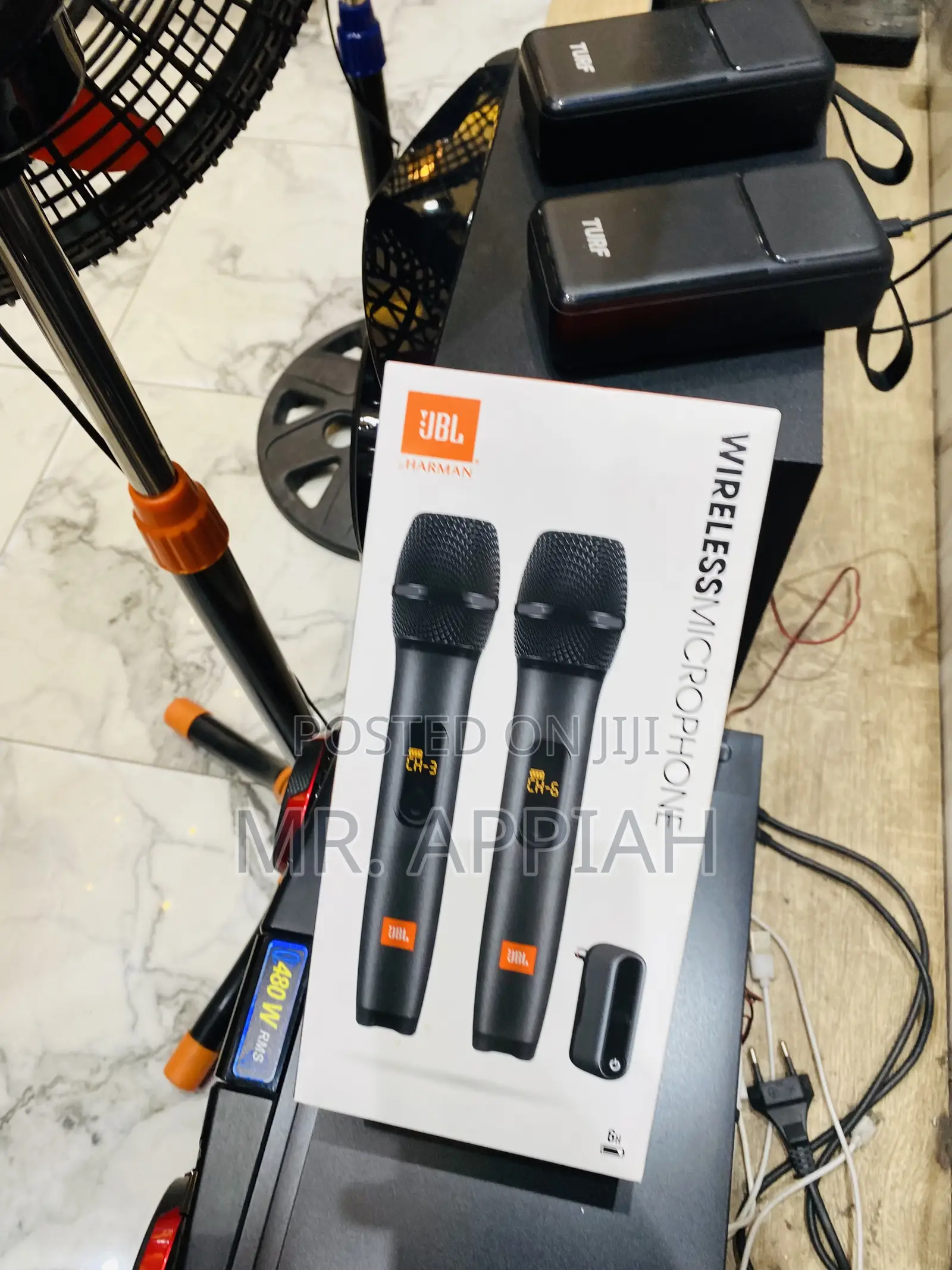 Buy Original JBL Wireless Electric Microphone Set(Black).