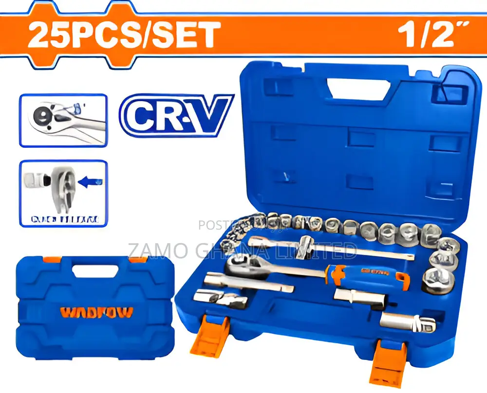 25 PCS 1/2" Socket Set - Wst2d25