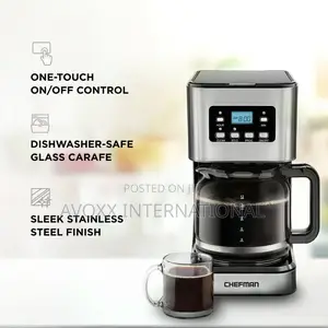 Chefman 12-Cup Programmable Coffee Maker W/ Digital Display