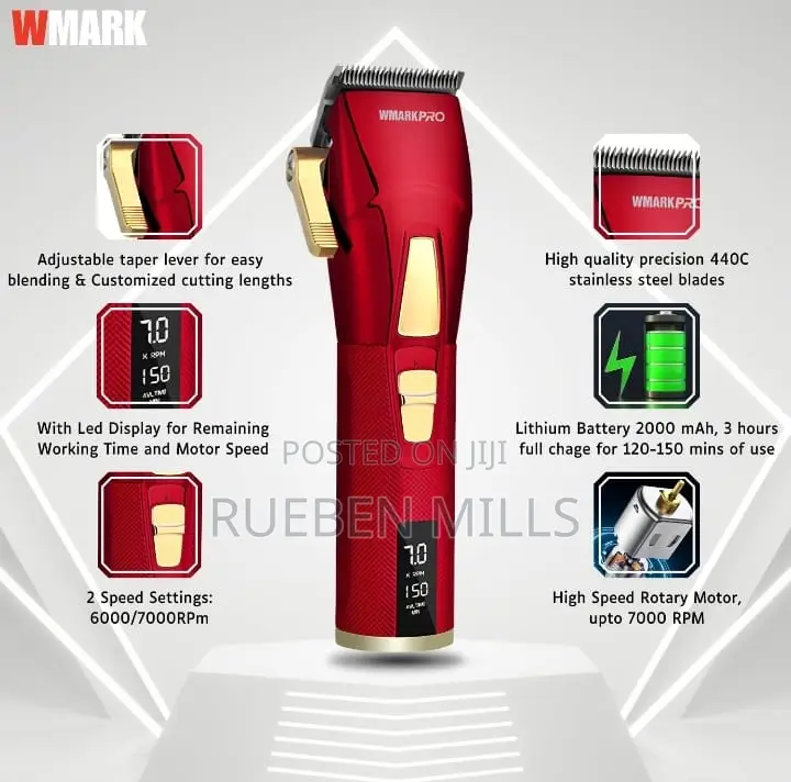 Wmarkpro NG-2036 Full Metal Body Professional Hair Clipper