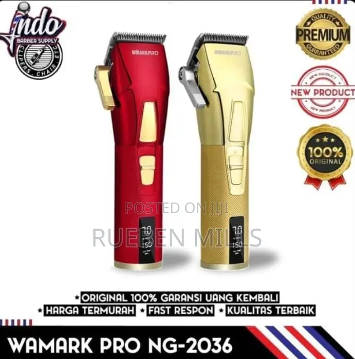 Gold Wmarkpro First Grade Chargeable All Metal Hair Clipper