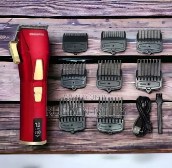 Gold Wmarkpro First Grade Chargeable All Metal Hair Clipper