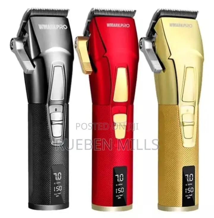 Gold Wmarkpro First Grade Chargeable All Metal Hair Clipper