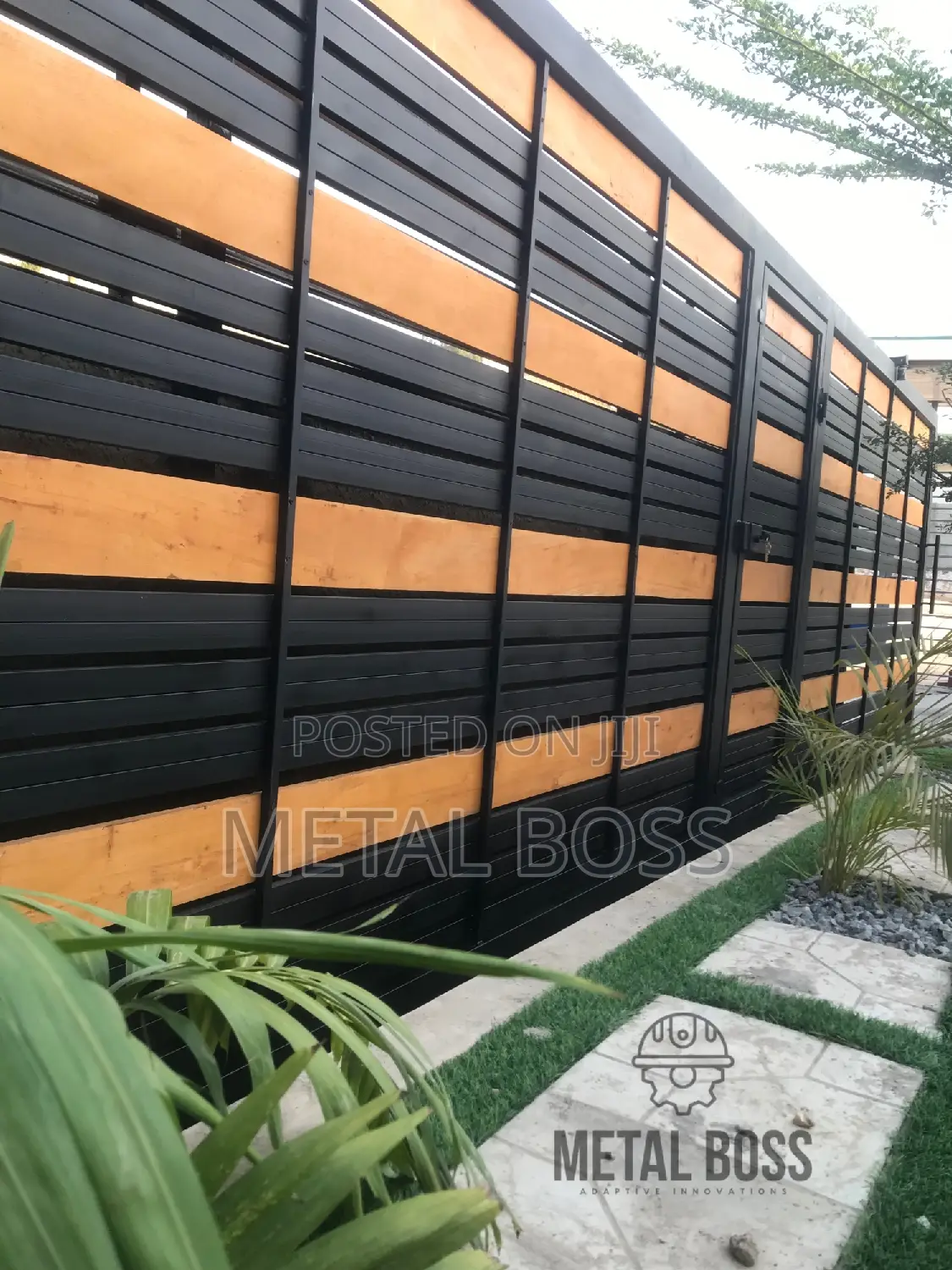 Wood and Metal Gate