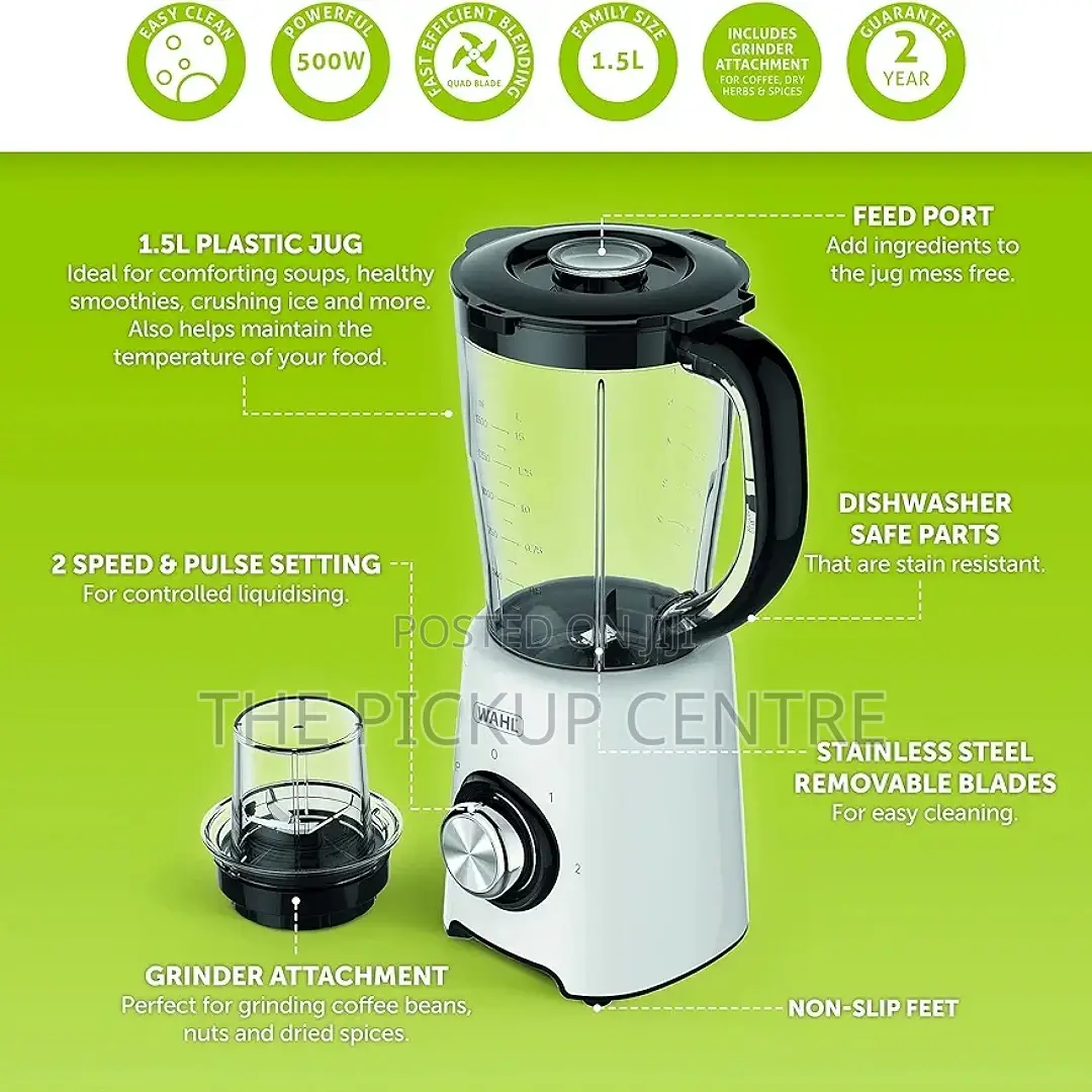 Wahl Table Blender, 1.5 Ltr, Plastic Jug, Grinder Attachment