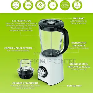 Wahl Table Blender, 1.5 Ltr, Plastic Jug, Grinder Attachment