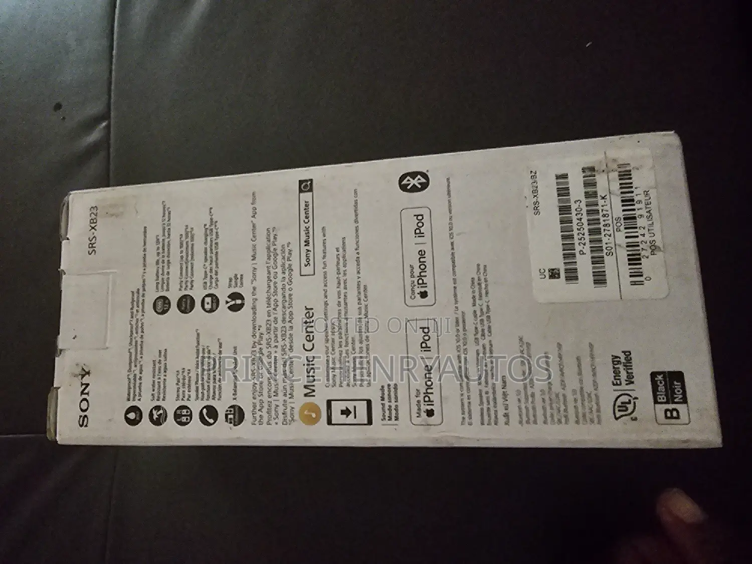 Sony SRS-XB23 EXTRA BASS Wireless Bluetooth Portable