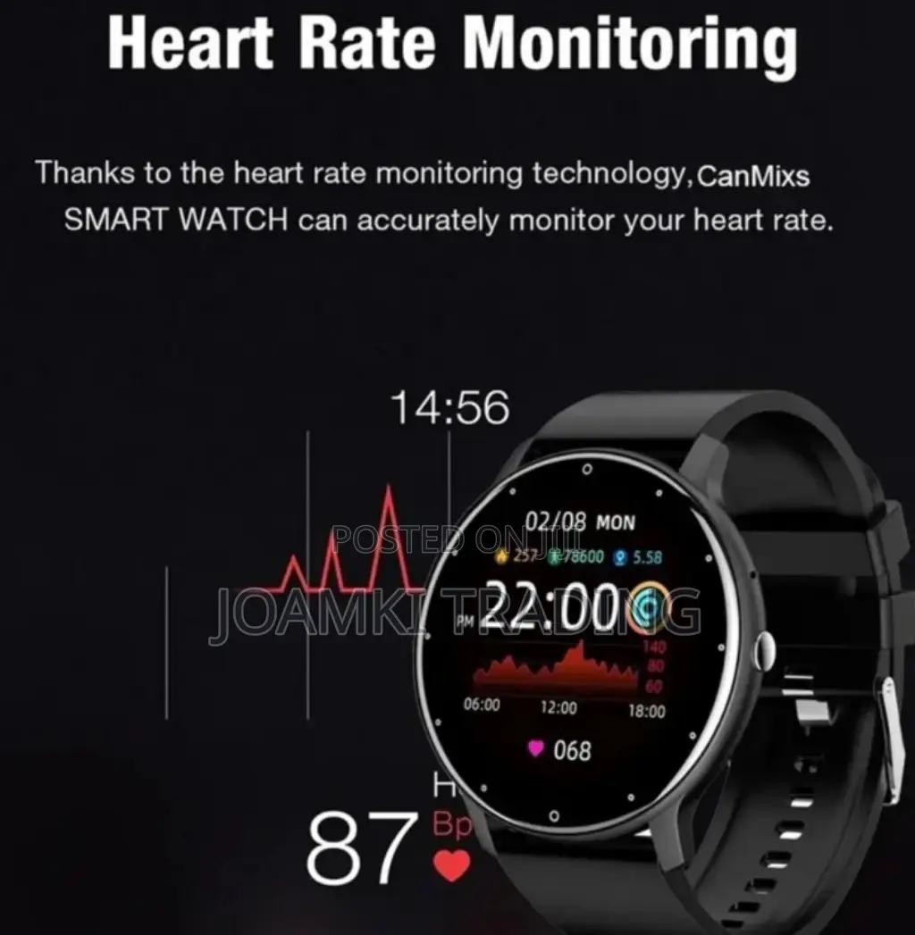 1.28" Smart Watch, Bluetooth Call, Health Monitor Ios/Androi