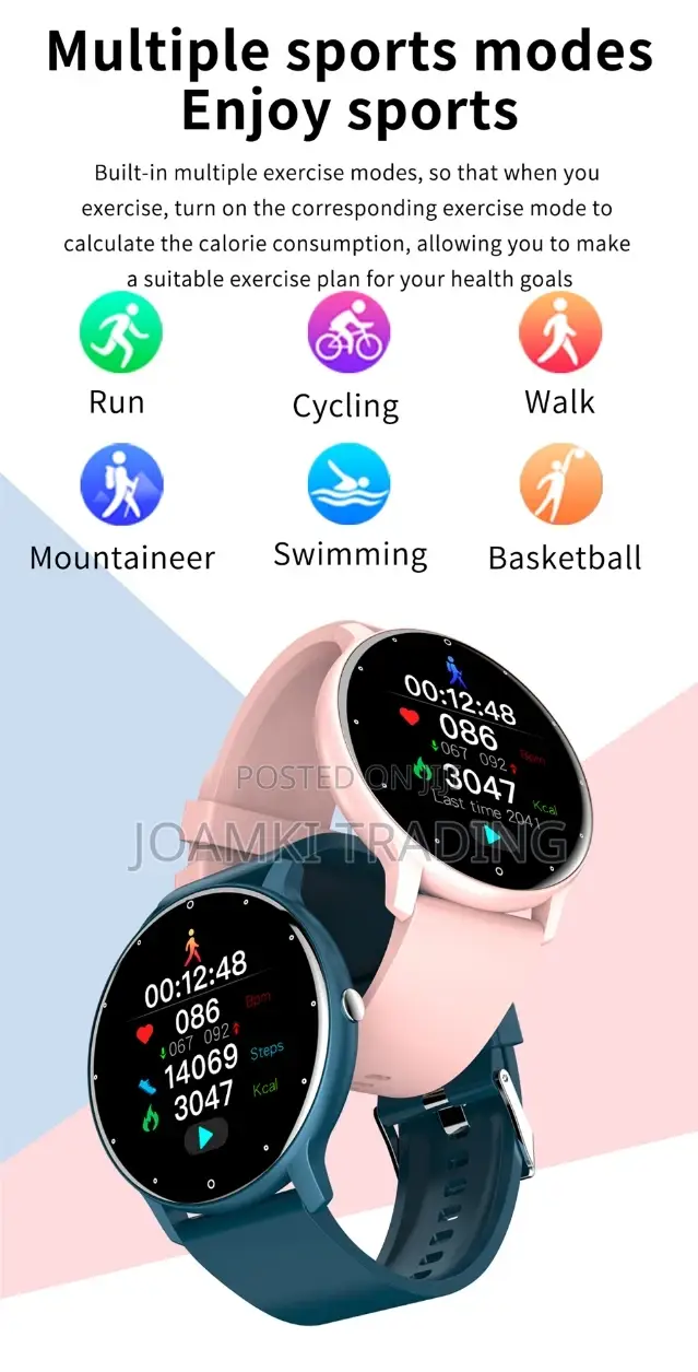 1.28" Smart Watch, Bluetooth Call, Health Monitor Ios/Androi
