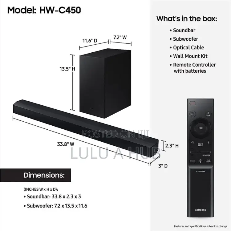 Samsung Soundbar 320W HW-C450