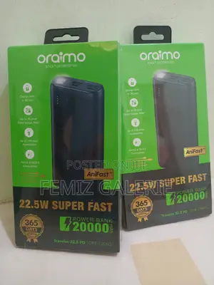 Oraimo Traveler 22.5 PD 20000mah 22.5W Power Bank