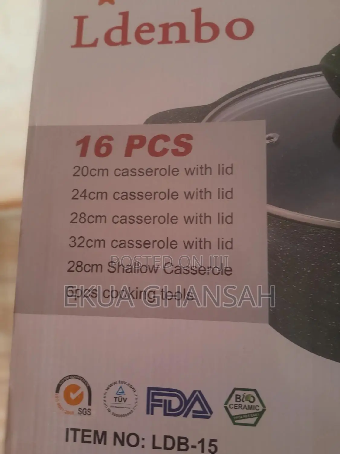 16 Pieces Cookware Set