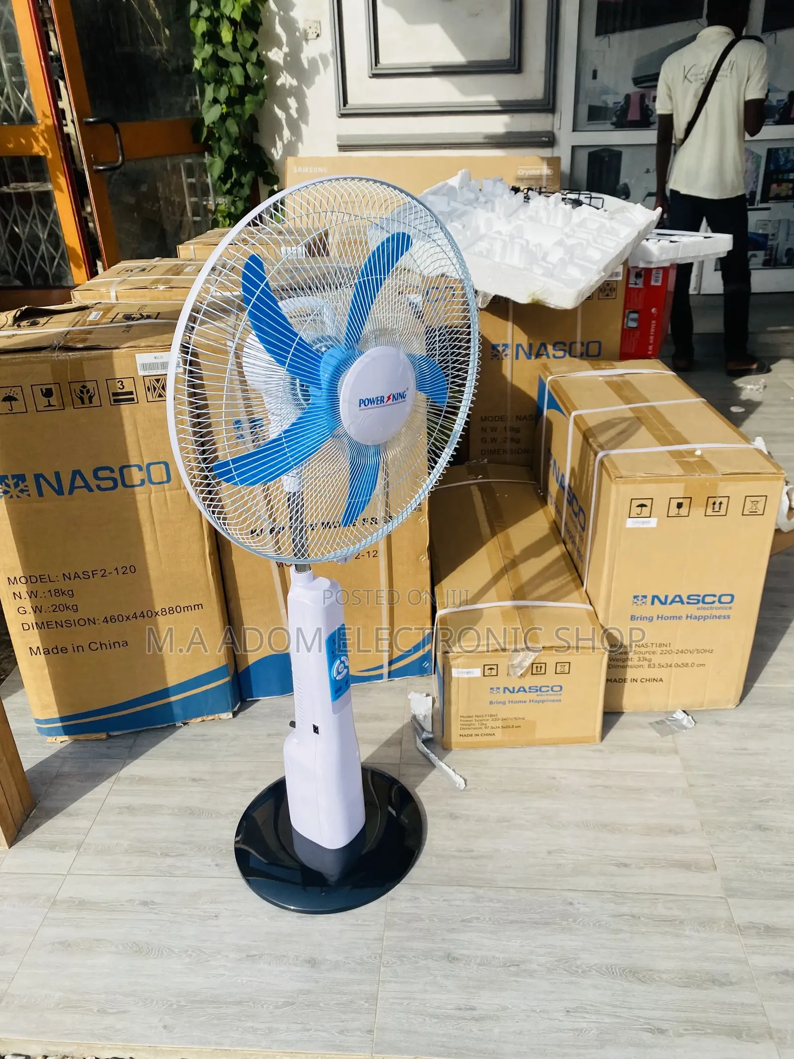 Purchase Authentic Power King Rechargeable Standing Fan.