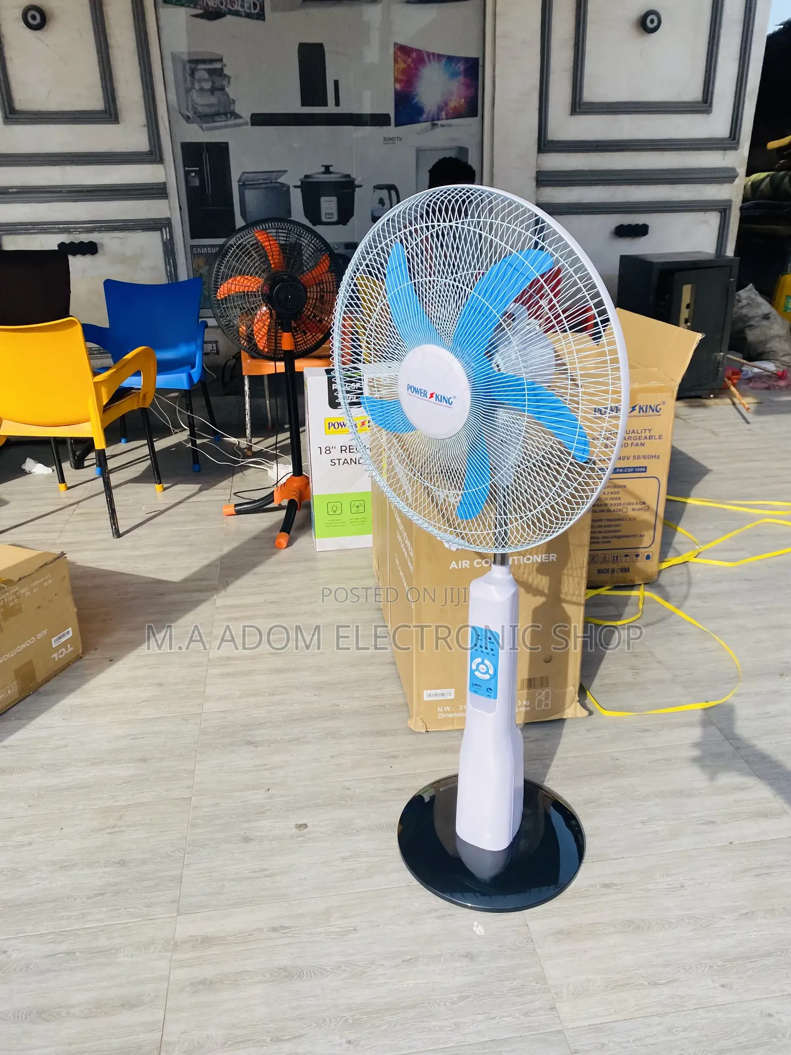 Adorable King Power Rechargeable Electric Standing Fan
