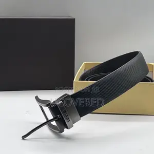 Real Leather Branded Men’S Belt