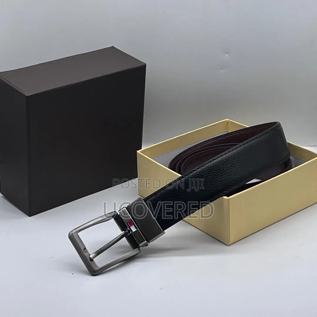 Real Leather Branded Men’S Belt
