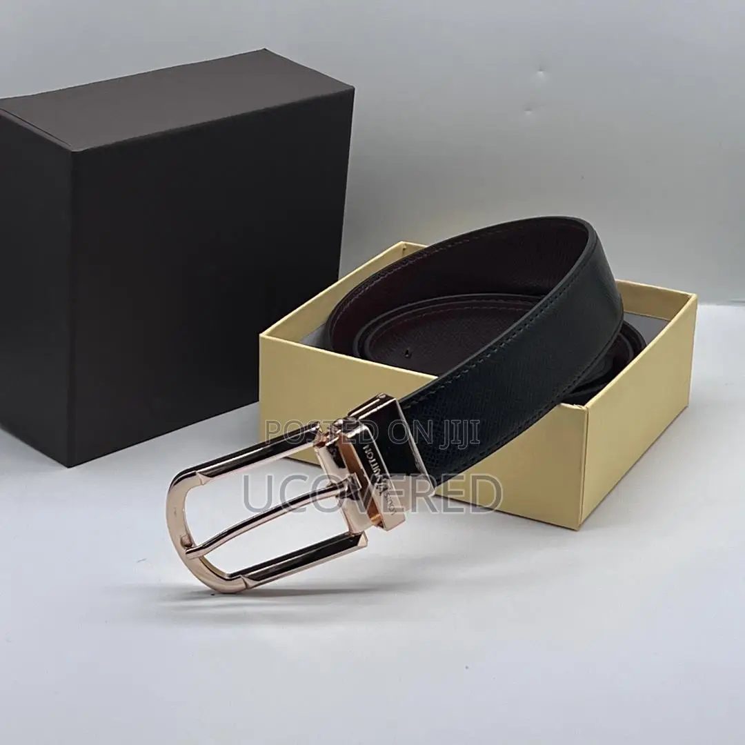 Real Leather Branded Men’S Belt