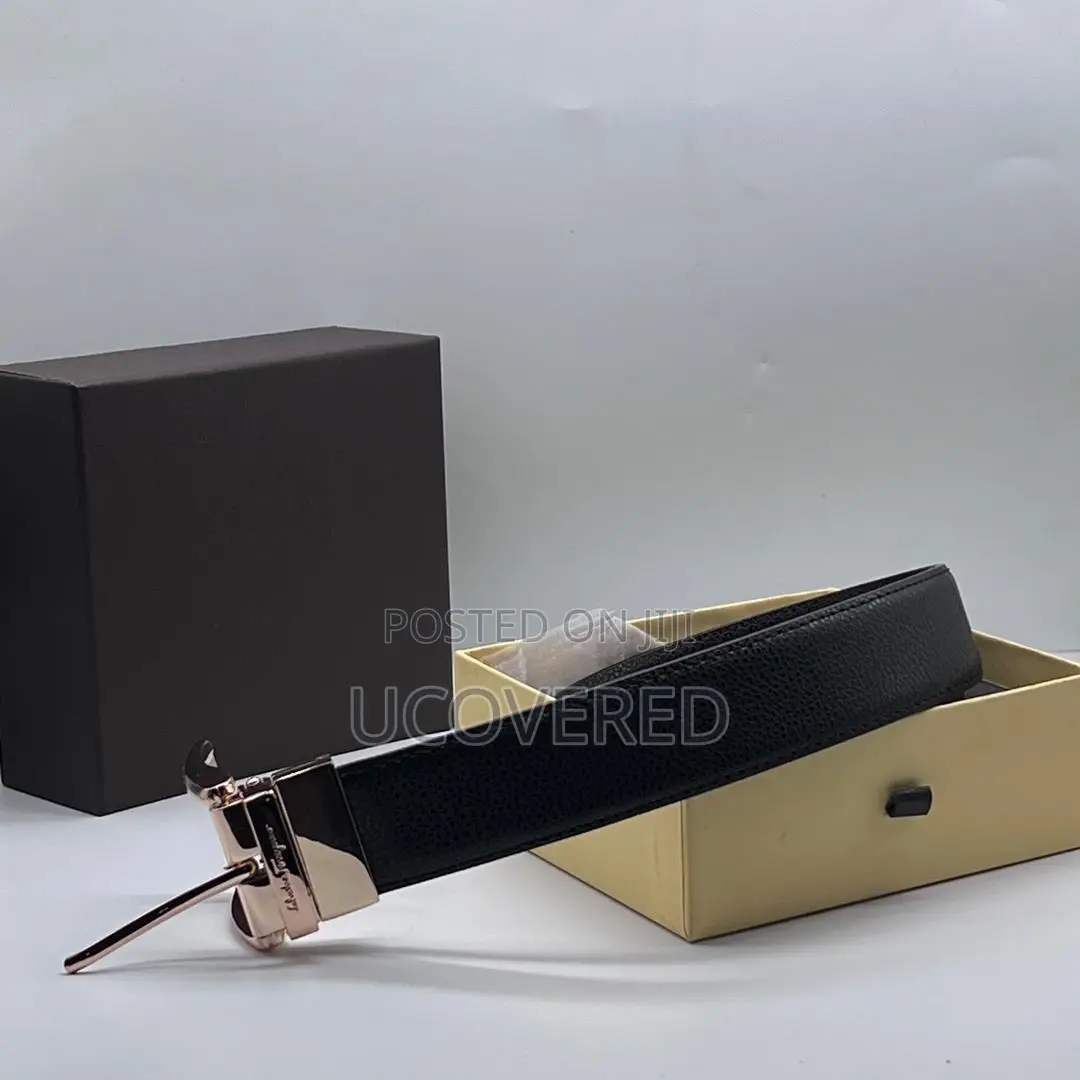Real Leather Branded Men’S Belt