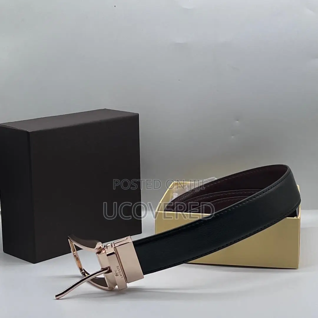 Real Leather Branded Men’S Belt