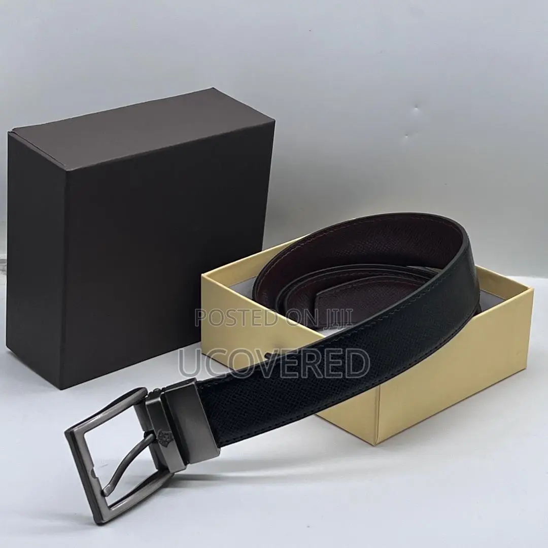 Real Leather Branded Men’S Belt