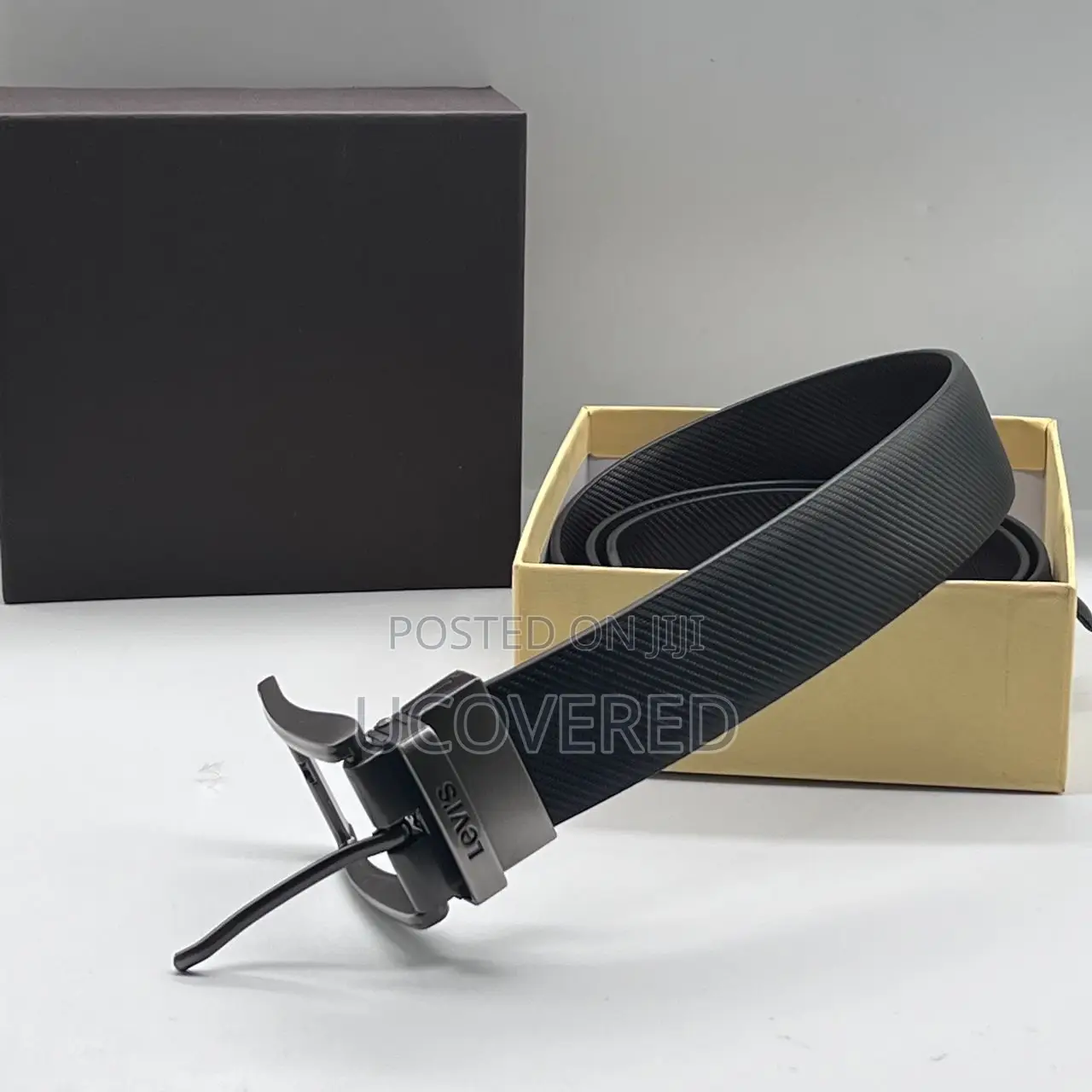 Real Leather Branded Men’S Belt