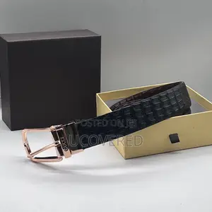 Real Leather Branded Men’S Belt