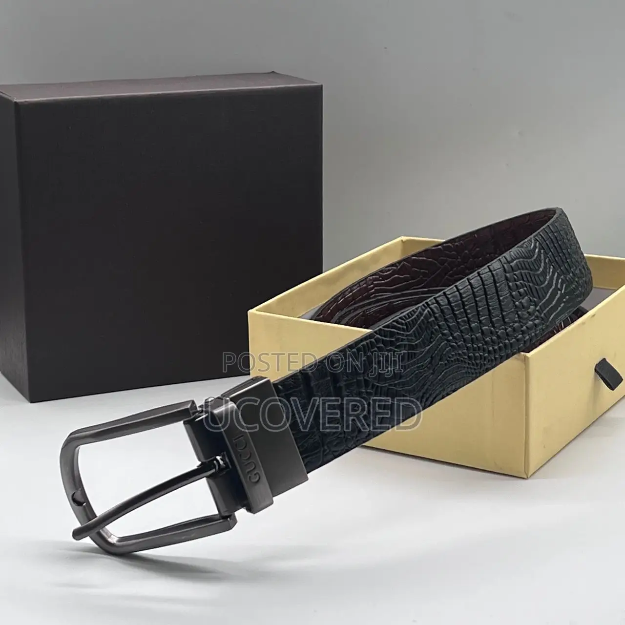 Real Leather Branded Men’S Belt