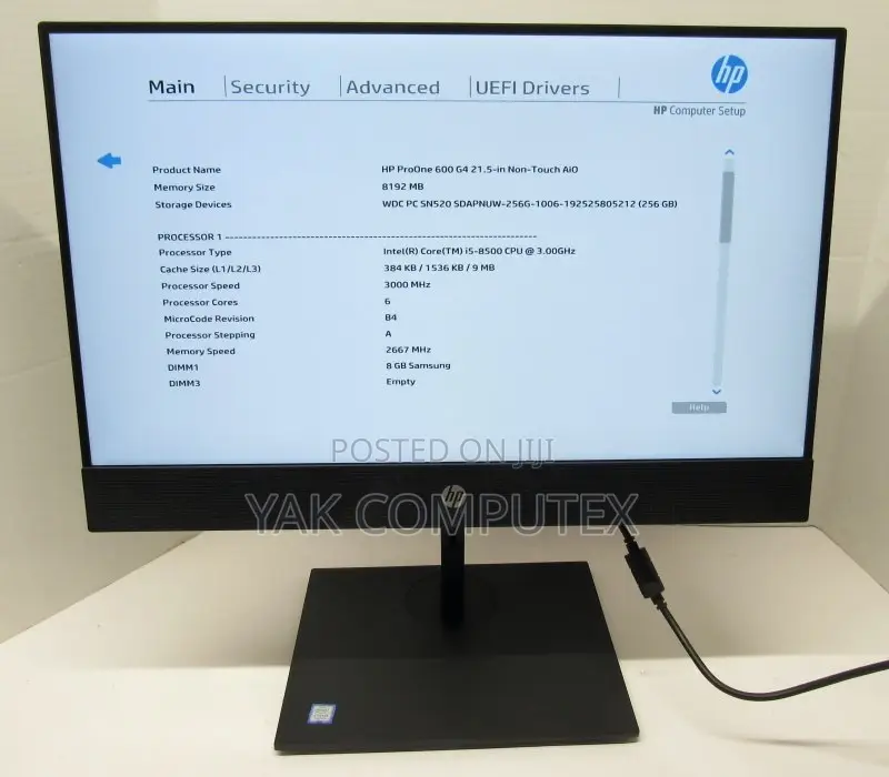 Desktop Computer HP ProOne 400 8GB Intel Core I5 SSD 256GB