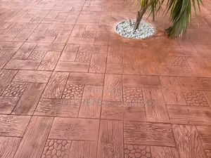 Brown Coloured Stamped Concrete