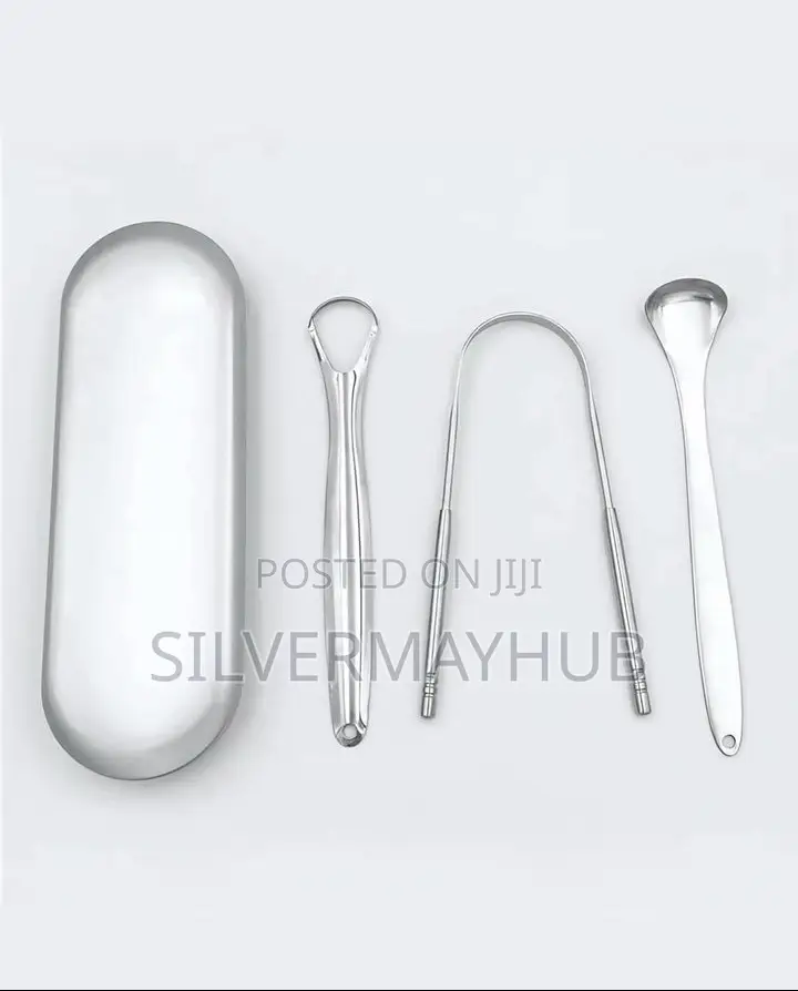 3in1 Stainless Steel Tongue Scrapers