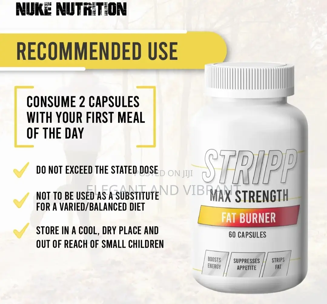 Stripp Fat Burner Weight Loss Diet Pills Max Strongest Caps