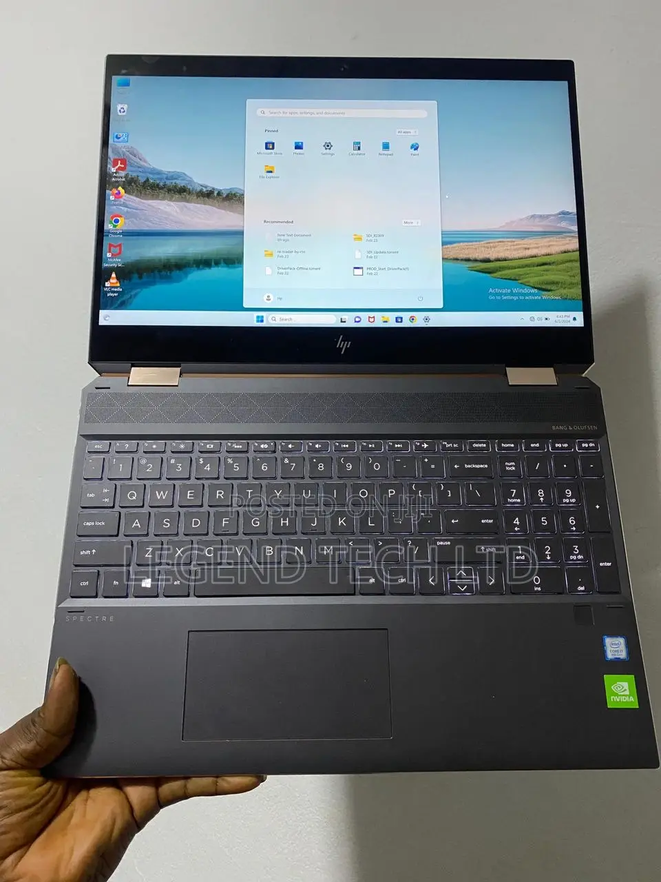 Laptop HP Spectre Xt 15 16GB Intel Core I7 SSD 512GB