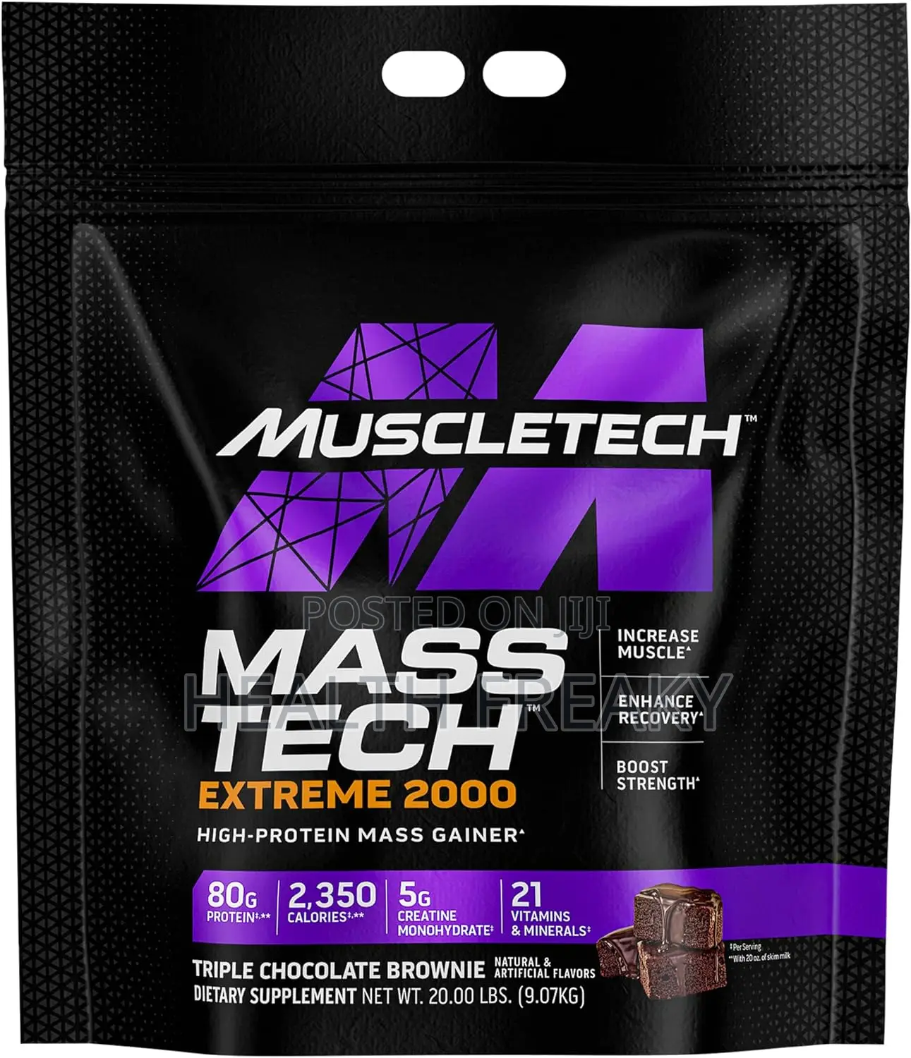 Masstech Extreme 2000 Mass Gainer Weight Gainer Bulk Muscles