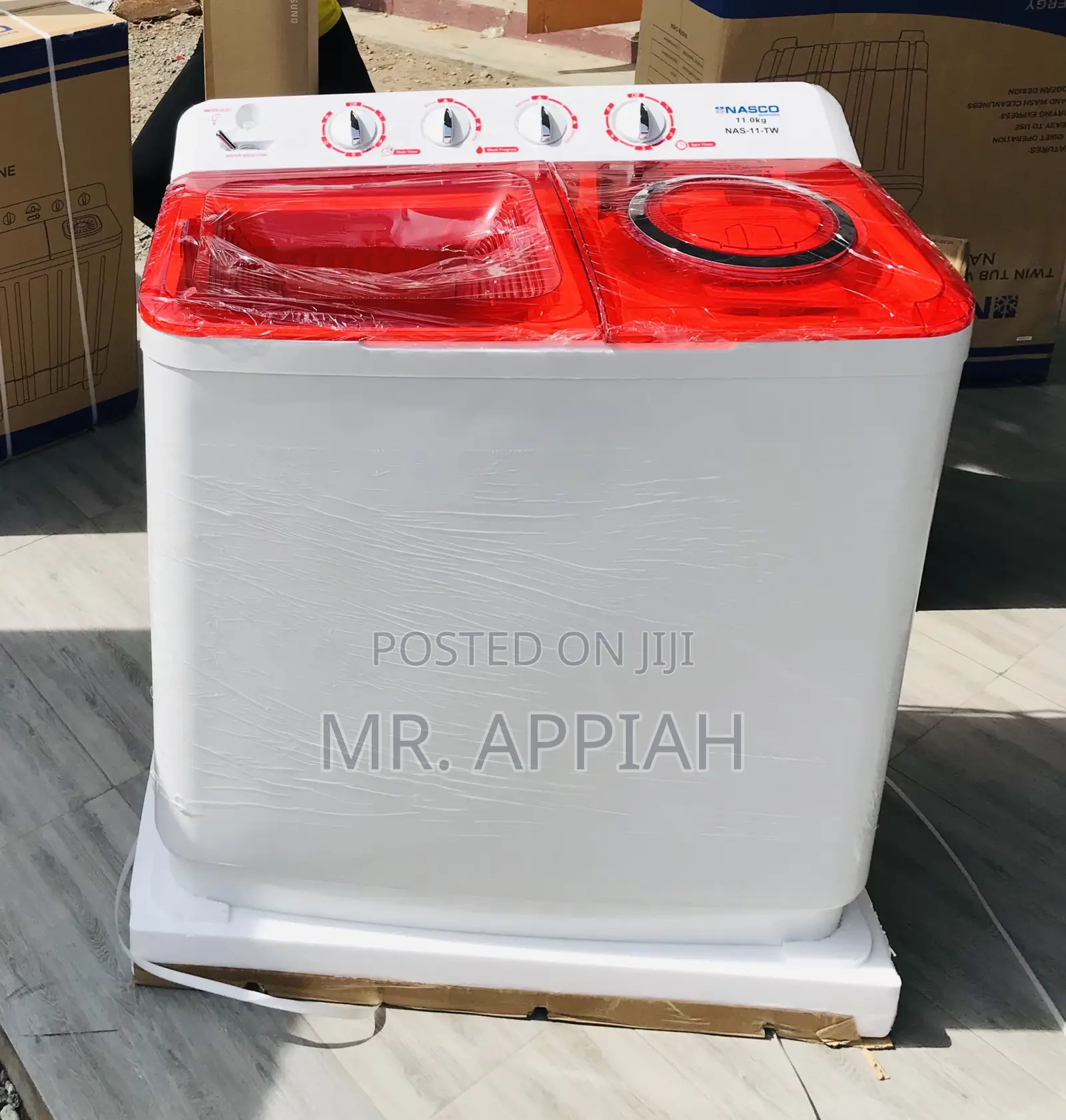 Semi-Automatic 11kg Nasco Washing Machine + Spin/Dry