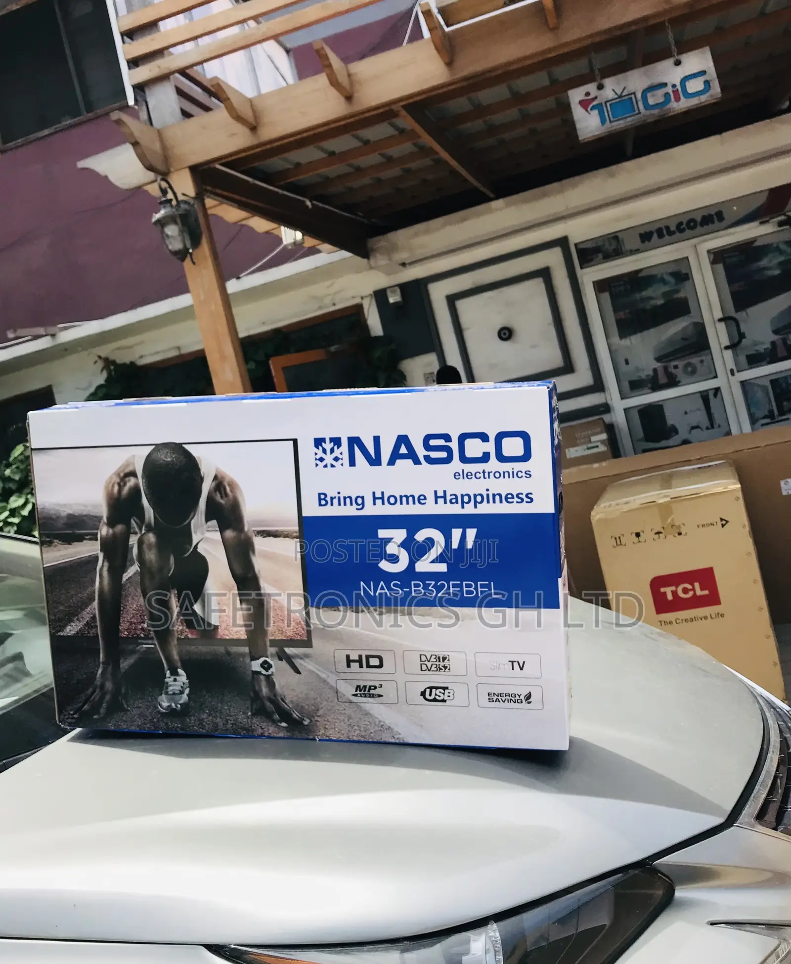 Nasco 32 Inches Glossy Led Smart Full HD Tv