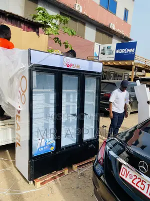 Durable Pearl PVC-150 3door😚Electric Beverage Cooler(White)