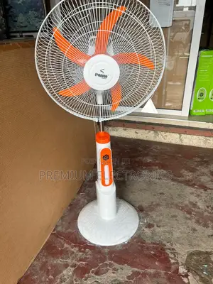 Solar Rechargeable, External Battery Option Iwin Stand Fan
